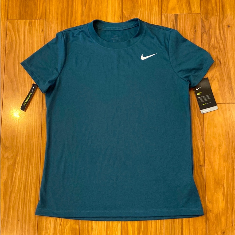 Nike Women's Dri-FIT Legend Medium T-Shirt in Smokey Blue